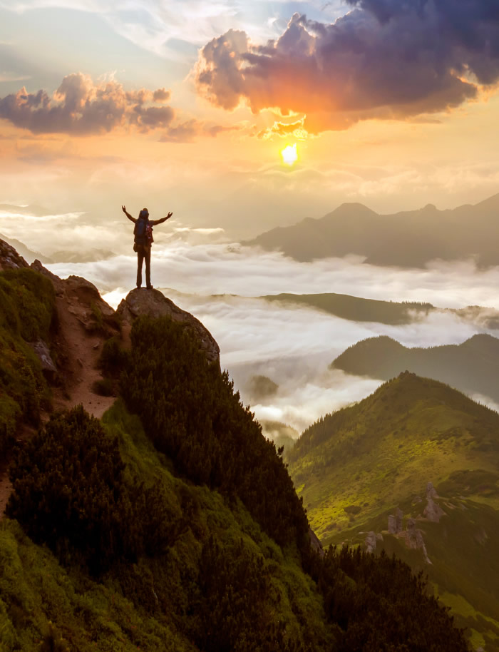 wide mountain panorama